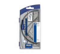STAEDTLER 550 60 S8 Noris School Compass Geometry Set Including Ruler, Set Squa