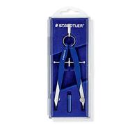 Staedtler 556 00 Compasso esatto e preciso, blu-argento, custodia stabile con coperchio a cerniera, L'imballaggio può variare