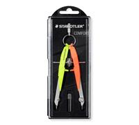 Staedtler 556 00-N3 Compasso | guida del mandrino e propulsione centrale, massimo Ø 23 cm - con astuccio per la scuola - art. n. 556 00-N3