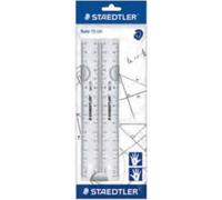 STAEDTLER 562 152 PB TH - Set di righelli piatti in plastica, 150 mm
