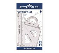 Set di geometrie di alta qualità Staedtler, bordi smussati trasparenti, resisten