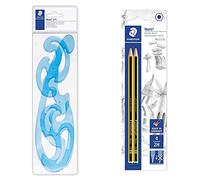 Staedtler 571 40 Wp St Curvilinee Burmester, Tre Forme In Plastica Per Disegnare