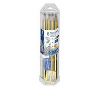 Staedtler 6 matite triangolari jumbo hb con 1 mini mars plastic gomma per cancellare e temperino a due fori
