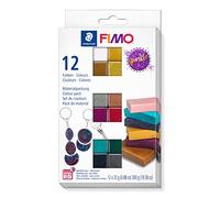 STAEDTLER 8013 C12-4 FIMO Effect Oven-Hardening Polymer Modelling Clay - Sparkle