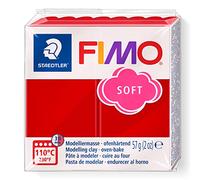 STAEDTLER 8020-2 P Fimo Soft Modelling Clay Forno, Rosso Natalizio, 57 g (Pack of 1)
