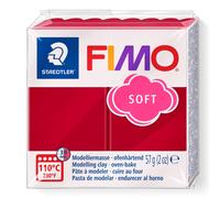 Staedtler 8020 Blocco di pasta modellabile Fimo, 59 gr, rosso (kirschrot (26))-1