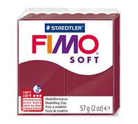 Staedtler 8020 Blocco di pasta modellabile Fimo, 59 gr, Rosso scuro (merlot (23))
