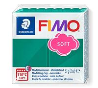 Staedtler 8020 Blocco di pasta modellabile Fimo, 59 gr, verde (smaragd (56))