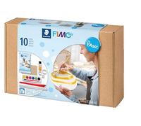 STAEDTLER 81 Set 01 FIMOair - Pasta da modellare ad asciugatura all'aria, set base con strumenti per modellare e accessori (set da 16 pezzi, incluso blocco di argilla da 500 g)