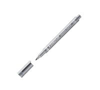 Staedtler 8323-81 - Pennarello, punta tonda, 1-2 mm, argento, 1 pennarello