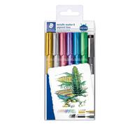STAEDTLER 8323-SWP6P - Pennarelli metallizzati, confezione da 6, multicolore Pen