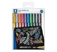 STAEDTLER 8323 TB10 Design Journey Metallic Pen, Assorted Colours, 1-2 mm Line W