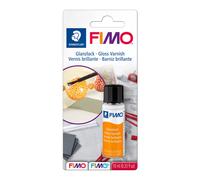 STAEDTLER 8703 01 BK FIMO Vernice Lucida - A Base d'Acqua e Trasparente (1 Flacone con Pennello - 10ml)