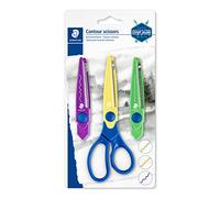STAEDTLER 965-S BK-C Design Journey Craft - Forbici per contouring, motivo a zig-zag, onde e bordi a zig zag