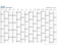 Staedtler Calendario Annuale Da Parete 2023 Lumocolor, Versione Internazionale, Cancellabile A Secco, Penna Inclusa, Materiale Plastico Robusto, 641 Yp-1
