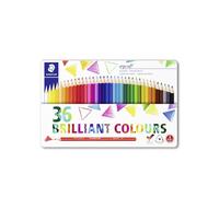 Staedtler - Matite Colorate Altamente Pigmentate, Colori a Matita Facili da Sfumare, Set Matite da Disegno Ideale per Cancelleria Scuola Università Ufficio e Cartoleria, Colori Assortiti - 36 Pezzi