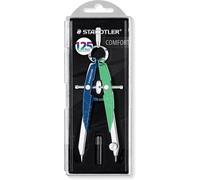 STAEDTLER Mars Comfort 556 - Compasso a geometria di precisione, testa a molla tonda e mandrino centrale, Compasso Mars Comfort 556 Mars Jubiläumsedition, 556 00-MA1