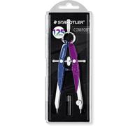 STAEDTLER Mars Comfort 556 - Compasso a geometria di precisione, testa a molla tonda e mandrino centrale, Compasso Mars Comfort 556 Mars Jubiläumsedition, 556 00-MA2