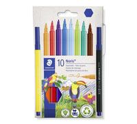 Staedtler Penna a punta in fibra 326 C10 1 mm – 10 colori, confezione da 10