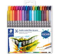 Staedtler Design Journey 3200 Tb36. Scatola da 36 pennarelli con lettere a doppia punta assortiti