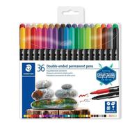 Staedtler Design Journey - Astuccio di 36 Pennarelli Permanenti a Doppia Punta