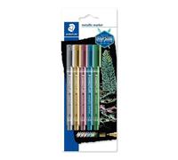 Staedtler Design Journey - Blister con 5 Pennarelli Metallici a Punta Fine