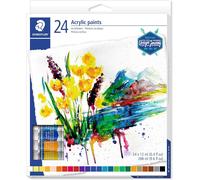 STAEDTLER Design Journey Set Di Vernici A Tempera Acriliche, 12ml, 24 Pezzi