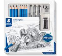 Staedtler Design Viaggio Fare Schizzi Set - Grafite Pastelli, Fodere, Gomma,