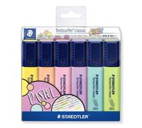 STAEDTLER 364 CWP6 Textsurfer Classic Pastel Highlighters - Assorted Colours (Pa