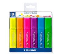 STAEDTLER Evidenziatore Textsurfer classic, set di 6 evidenziatori dai colori brillanti, 364 P WP6