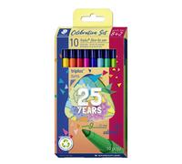 STAEDTLER 323 C10 TA Triplus Colour Limited Edition - Penna con punta in fibra di colore 1,0 mm, confezione da 8 + 2 pezzi