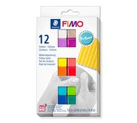 Staedtler Fimo Morbido Pasta da Modellare - 25g - Brillante Set Di 12 Colori