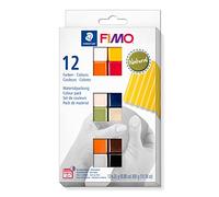 STAEDTLER- FIMO Soft Argilla da Modellare, Singolo, Colori Naturali, Confezione da 12, 8023 C12-4