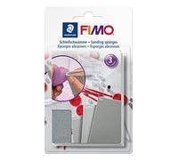 STAEDTLER FIMO 8700 08 Set spugne abrasive - 3 grane | Spugne fine, superfini & microfini lavabili - levigano le superfici di argilla indurita - Art.-Nr. 8700 08