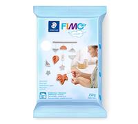STAEDTLER Fimo Air Light 8130-0 - Pasta per modellare ad asciugatura aria, extra leggera, bianca, utilizzabile immediatamente, non necessita di combustione, 350 g, piacevole al tatto, non si attacca