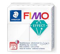 STAEDTLER Fimo Effect 8010-014 - Pasta modellabile polimerica indurente al forno, colore: Bianco traslucido (1 blocco da 57 g)