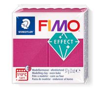 STAEDTLER Fimo Effect 8010-21 - Pasta modellabile polimerica indurente al forno, colore: Bordeaux metallizzato (1 blocco da 57 g)
