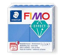 STAEDTLER Fimo Effect 8010-31 - Pasta modellabile polimerica indurente al forno, colore: blu metallizzato (1 blocco da 57 g)