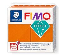 STAEDTLER Fimo Effect 8010-41 - Pasta da modellare polimerica indurente in forno, colore: arancione metallizzato (1 blocco da 57 g)