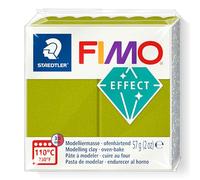 STAEDTLER Fimo Effect 8010-51 - Pasta da modellare polimerica indurente al forno, colore: verde metallizzato (1 blocco da 57 g)