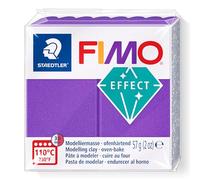 STAEDTLER Fimo Effect 8010-61 - Pasta modellabile polimerica indurente al forno, colore: lilla metallizzato (1 blocco da 57 g)