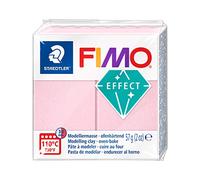 STAEDTLER FIMO EFFECT, pasta modellabile termoindurente, panetto da 57 grammi, colore rosa quarzo, 8020-206