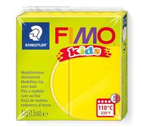 STAEDTLER FIMO Kids, Pasta modellabile termoindurente, per Bambini, panetto da 42 Grammi di Colore Giallo, 8030-1
