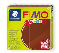 STAEDTLER FIMO KIDS, pasta modellabile termoindurente, per bambini, panetto da 42 grammi di colore marrone, 8030-7
