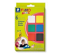 Fimo Kids Basic Set, Assorted, Pack of 6 Basic set Pack of 6