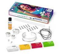 STAEDTLER FIMO Kit Gioielli Fai da Te in Argilla Polimerica - Set DIY Gioielli Fan con Design Bandiere Paesi, Pasta Modellabile Morbida, Kit Completo Collana e Bracciale