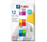 Staedtler Fimo Morbido Pasta da Modellare - 25g - Brillante Set Di 12 Colori