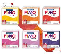 Staedtler Fimo Morbido Polimero Forno Modellante Clay - Tramonto Toni - Set Di 6