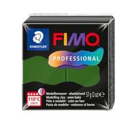 STAEDTLER FIMO Professional 8040 - Pasta per modellare il forno, appositamente progettata per professionisti e artisti, prodotto singolo verde foglia, 8040-57
