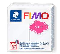 Staedtler Fimo Soft - Pasta Modellabile Principianti e Hobbisti, Plastilina Termoindurente Morbida e Flessibile Ideale per Gioielli, Accessori e Decorazioni, Hobby Creativi Adulti e Bambini, 57 g